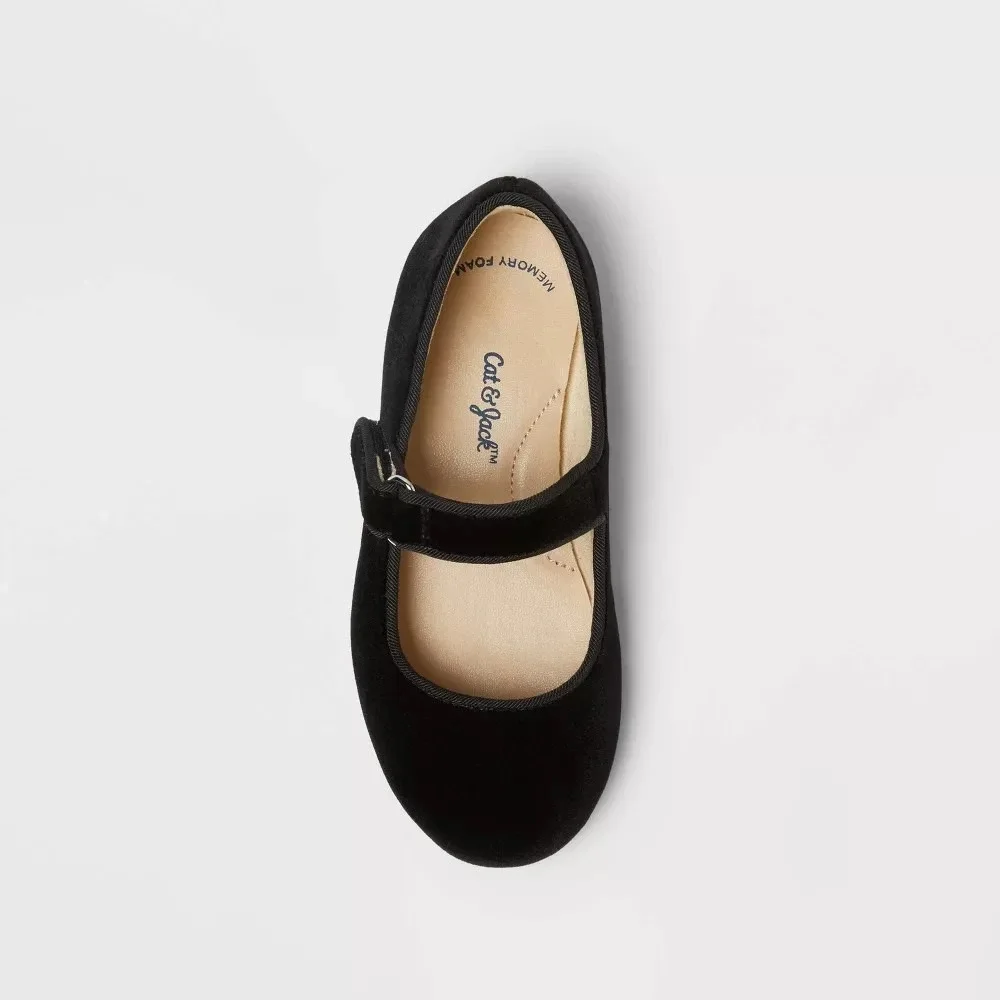 Baby‎ Girls Flats by Cat & Jack Addy Black Size 5 New With Tags